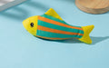 Yellow, Orange & Green Cloth Fish